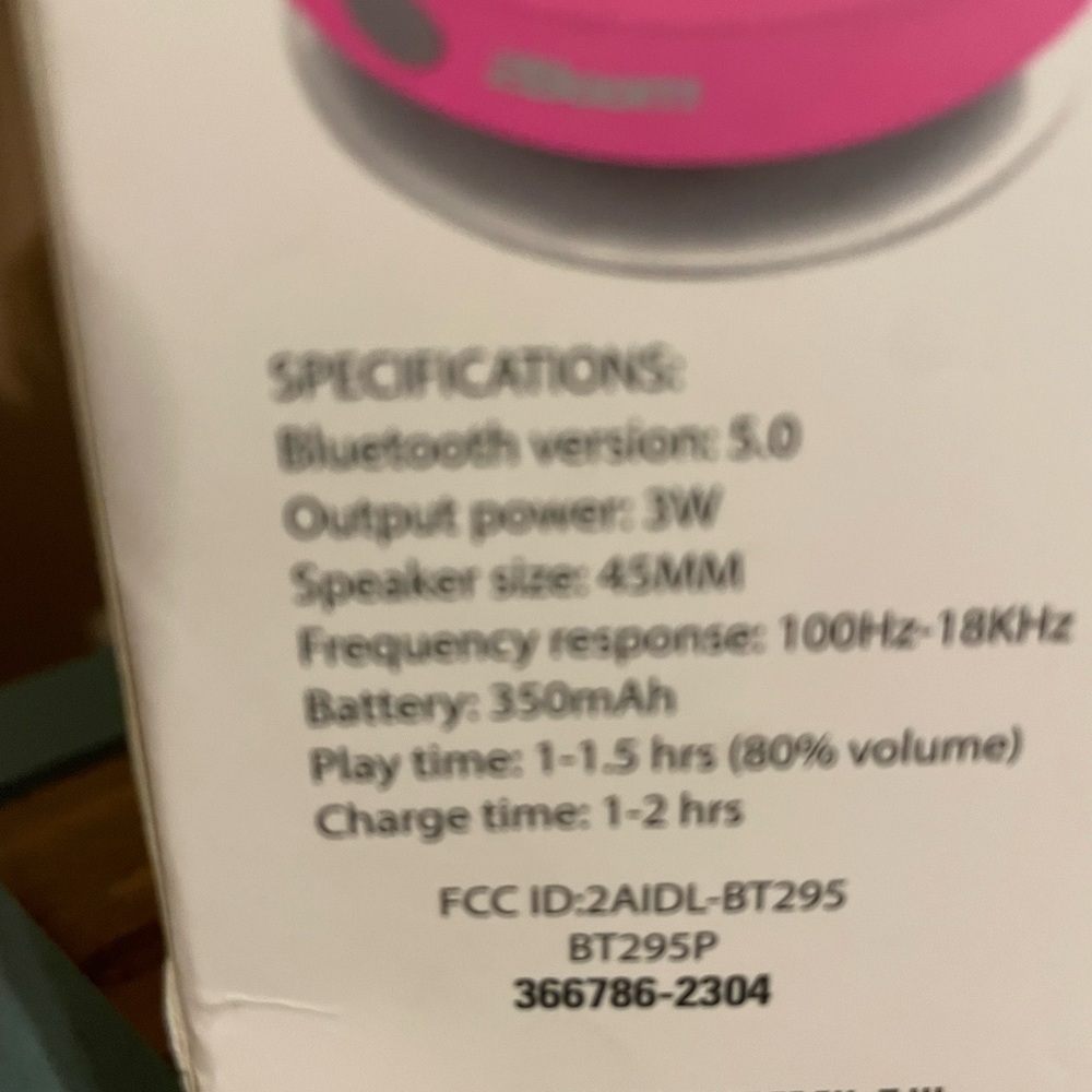 Pink LED Shower Speaker - Picture 3 of 4